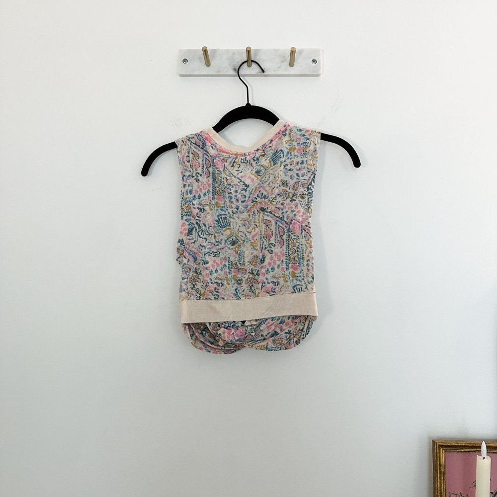 FREE PEOPLE MOVEMENT undertow cropped twist front tank S - Picture 3 of 5